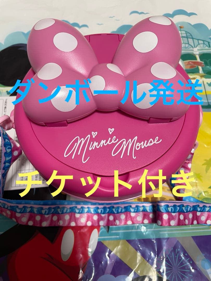ミニーちゃん ポップコーンバケット リボン 新品 未使用 ディズニーランド