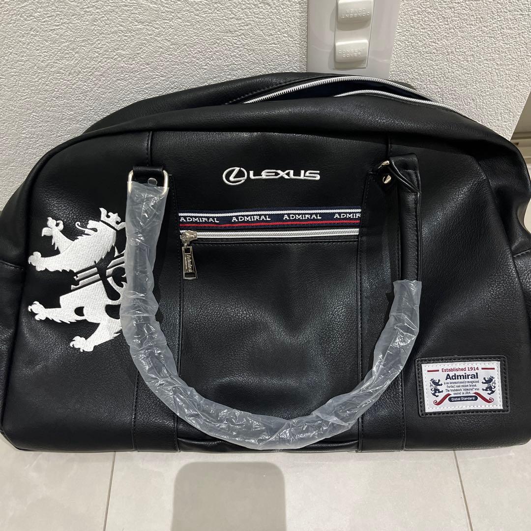新品未使用！レクサス✖️admiralシューズポケット付ボストンバッグ