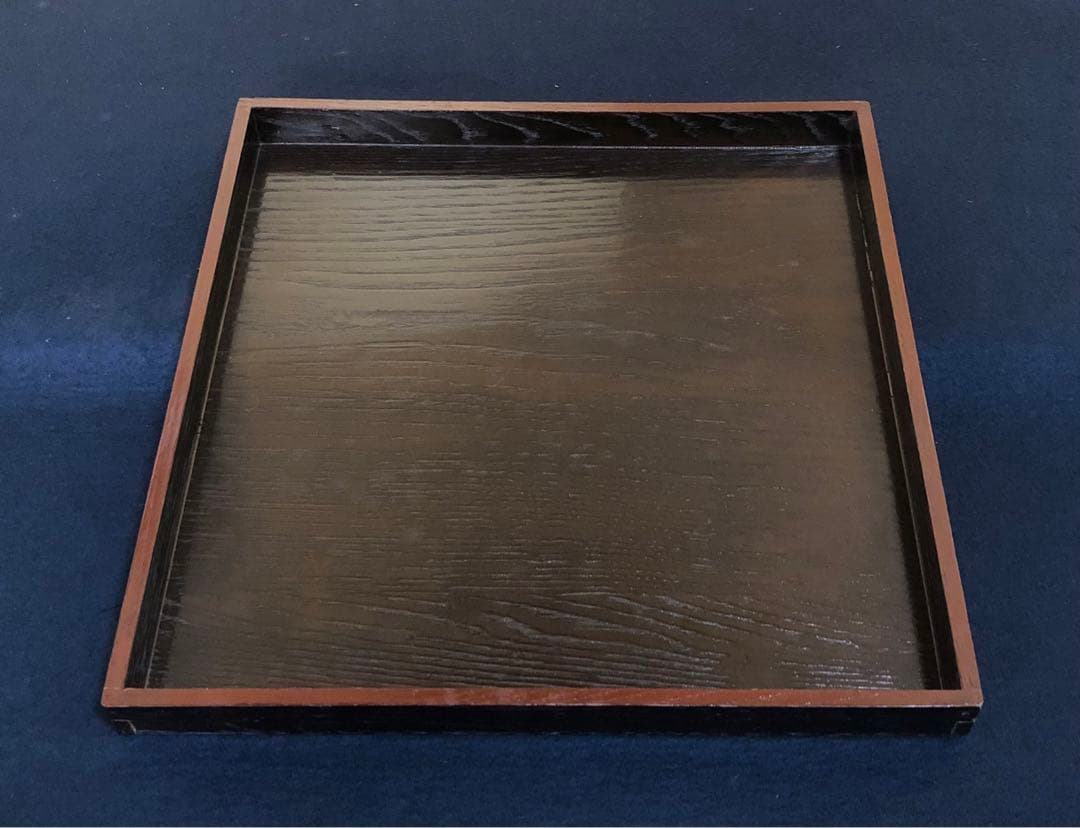 《R》明治時代 四方膳 折敷膳10客 会席膳 木箱　260109き2