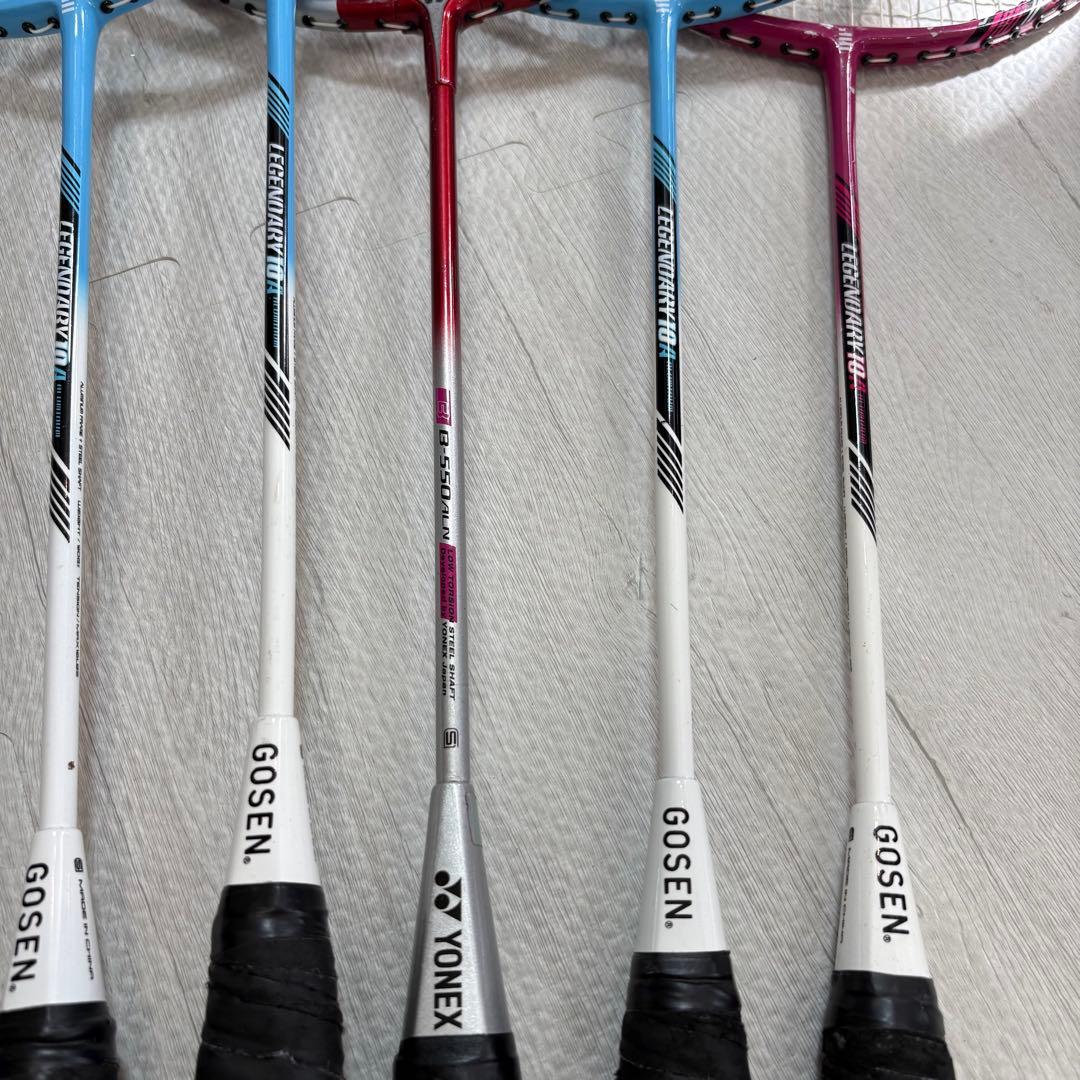 ヨネックス　ゴーセン　バトミントン　ラケット　11本セット