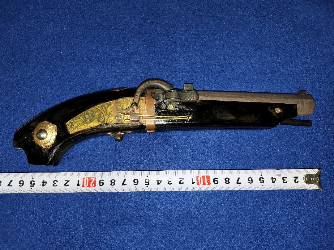 短筒　馬上筒　火縄銃　手作り木製　飾り物