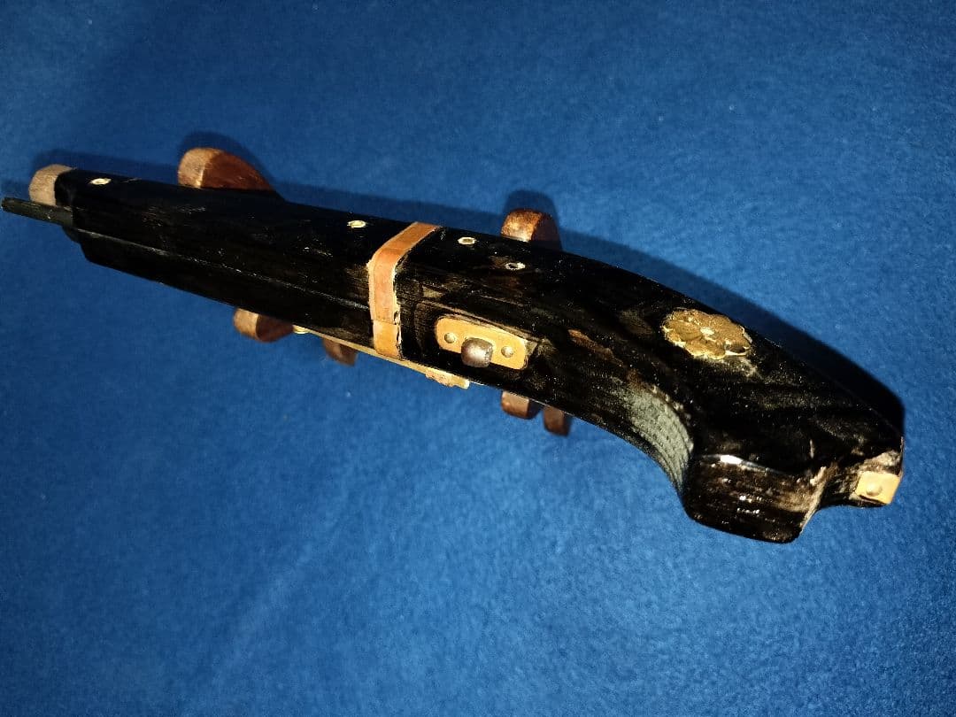 短筒　馬上筒　火縄銃　手作り木製　飾り物
