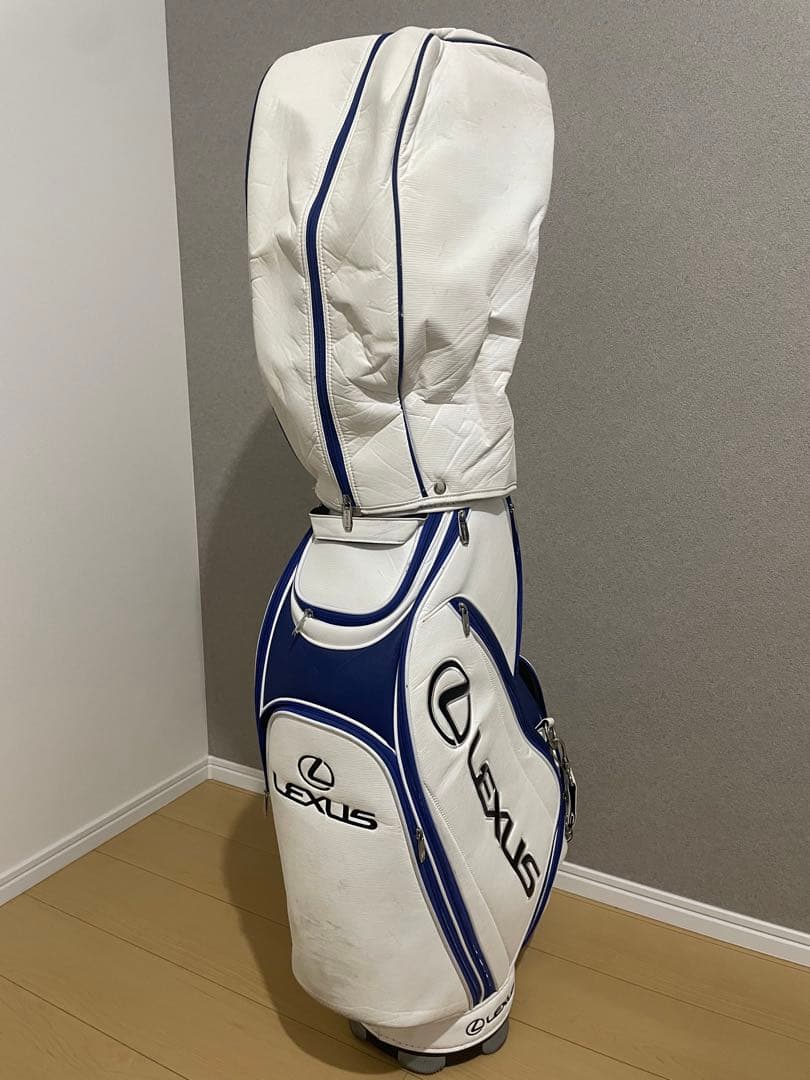 LEXUSディーラー限定　キャディバッグ ホワイト/ブルー