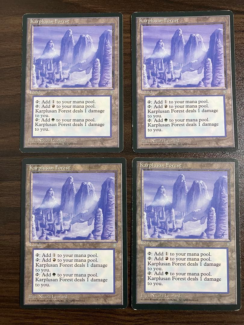 Karplusan Forest カープルーザンの森 アイスエイジ版4枚セット
