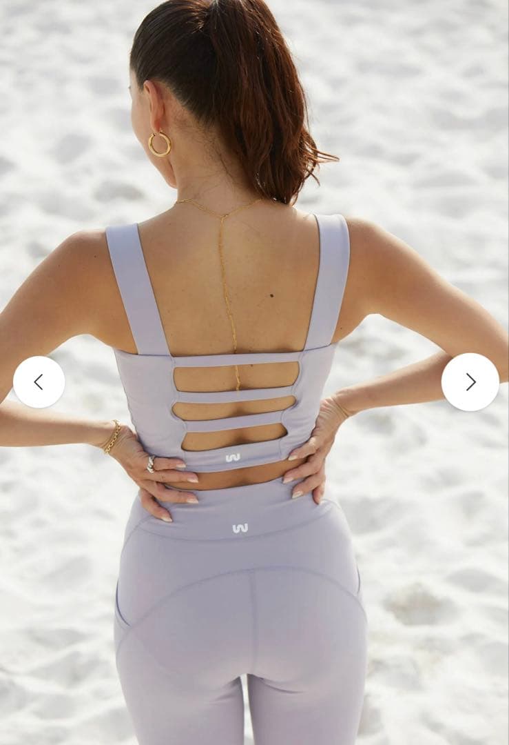 新品・未使用・Werthy 野沢和香　トップス　カラー　ラベンダー　YOGA