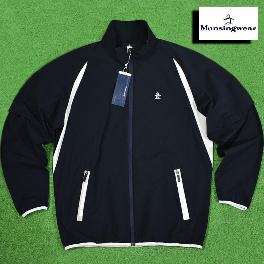 マンシングウェア/ゴルフ 2WAYジャケット【ネイビー/3L】新品！