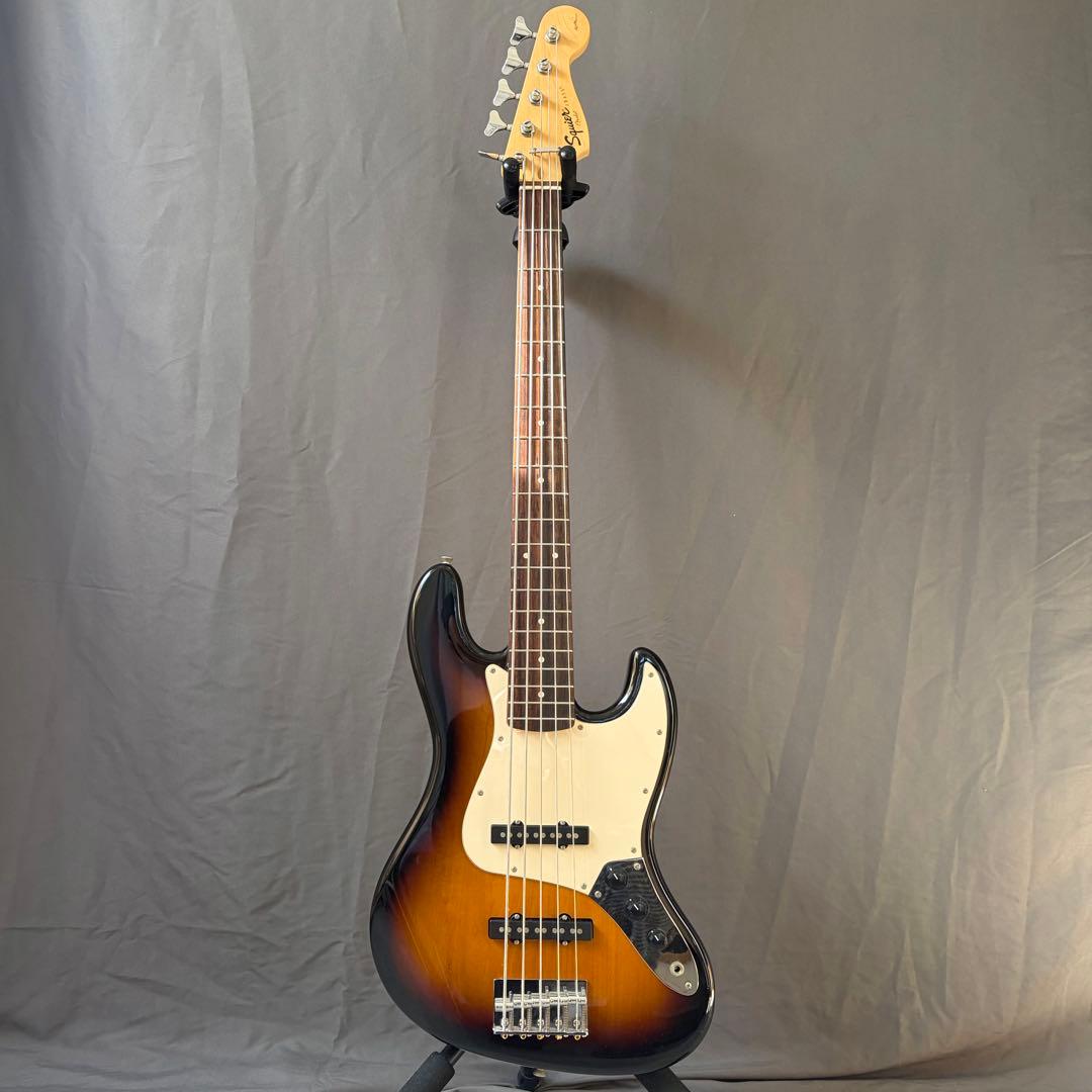 5連ペグ Squier affinity Jazz Bass V 5弦ベース