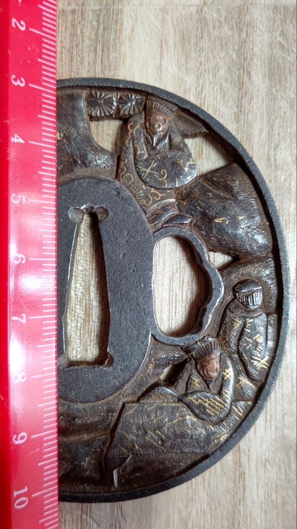 江戸期 鍔、木箱付