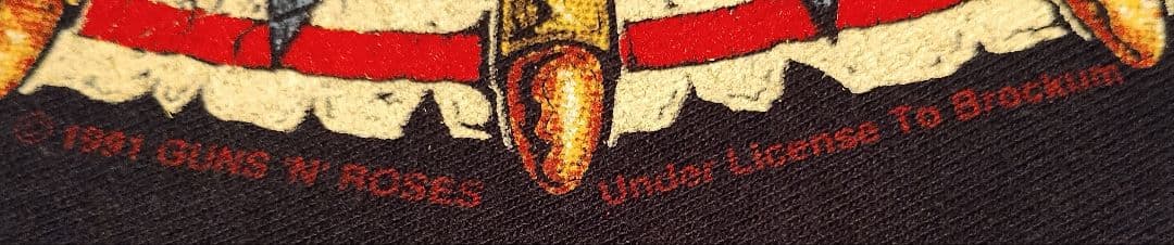 【値下不可】J・ビーバー 着用 ガンズ・アンド・ローゼズ 91-92 Tシャツ