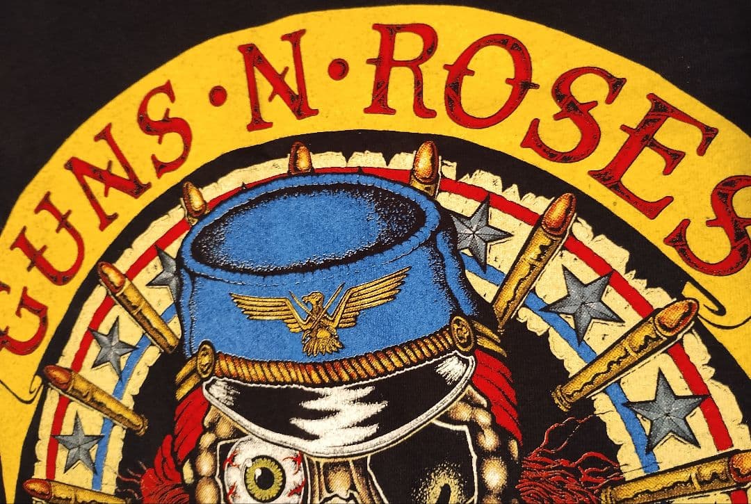 【値下不可】J・ビーバー 着用 ガンズ・アンド・ローゼズ 91-92 Tシャツ