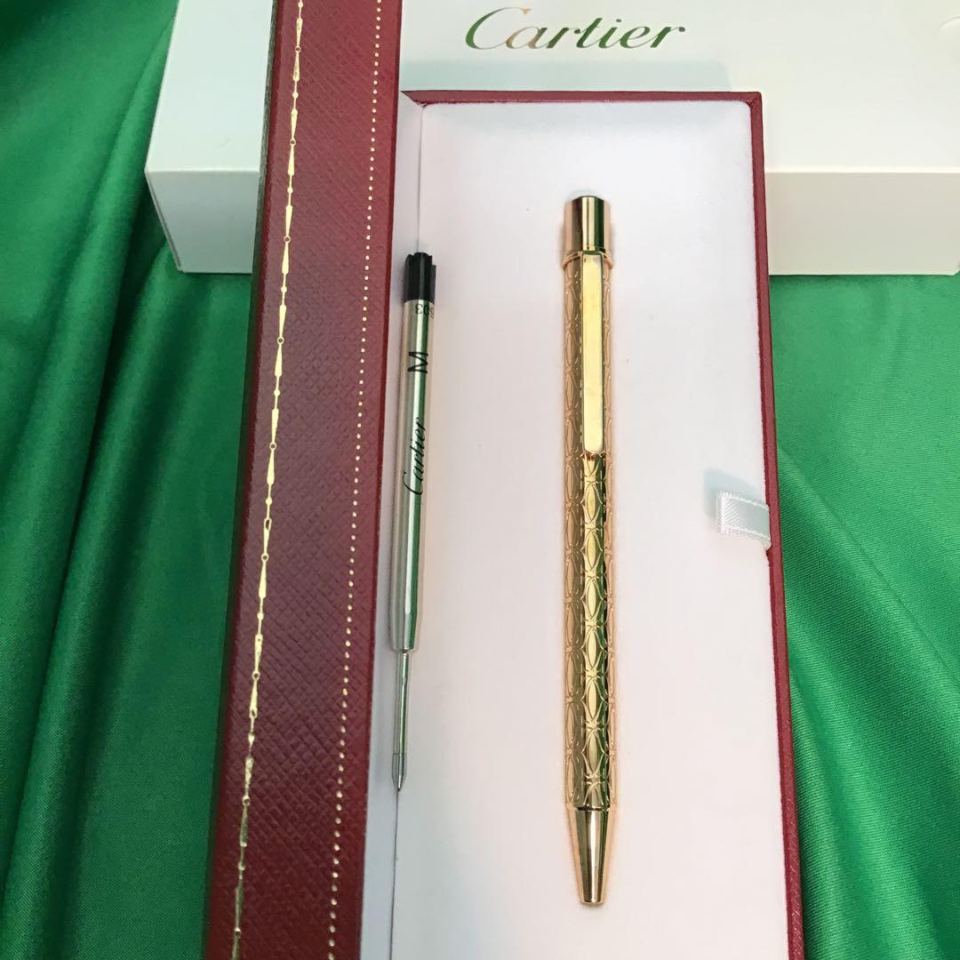 Cartierカルティエ　サントスC de ゴールド ボールペン 化粧箱付