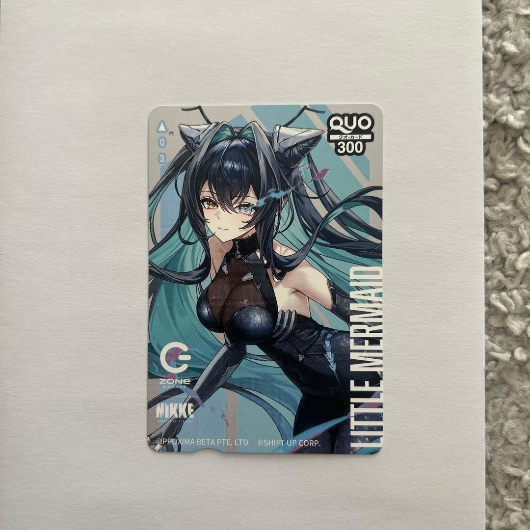 勝利の女神:NIKKEとZONe オリジナルQUOカード　使用済み
