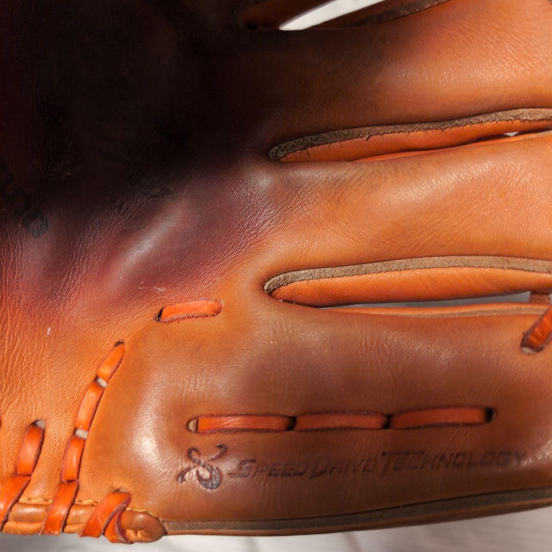 週末値下げMizuno Pro 硬式グローブ オレンジ　ミズノプロ内野