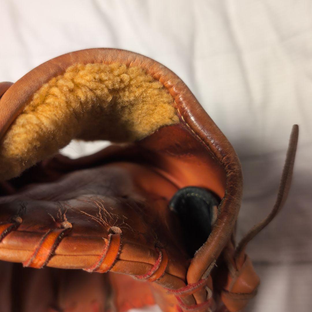 週末値下げMizuno Pro 硬式グローブ オレンジ　ミズノプロ内野