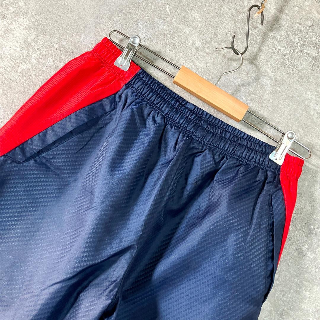 asics　トラックパンツ　ネイビー　フルレングス　フィットネス　スポーツ