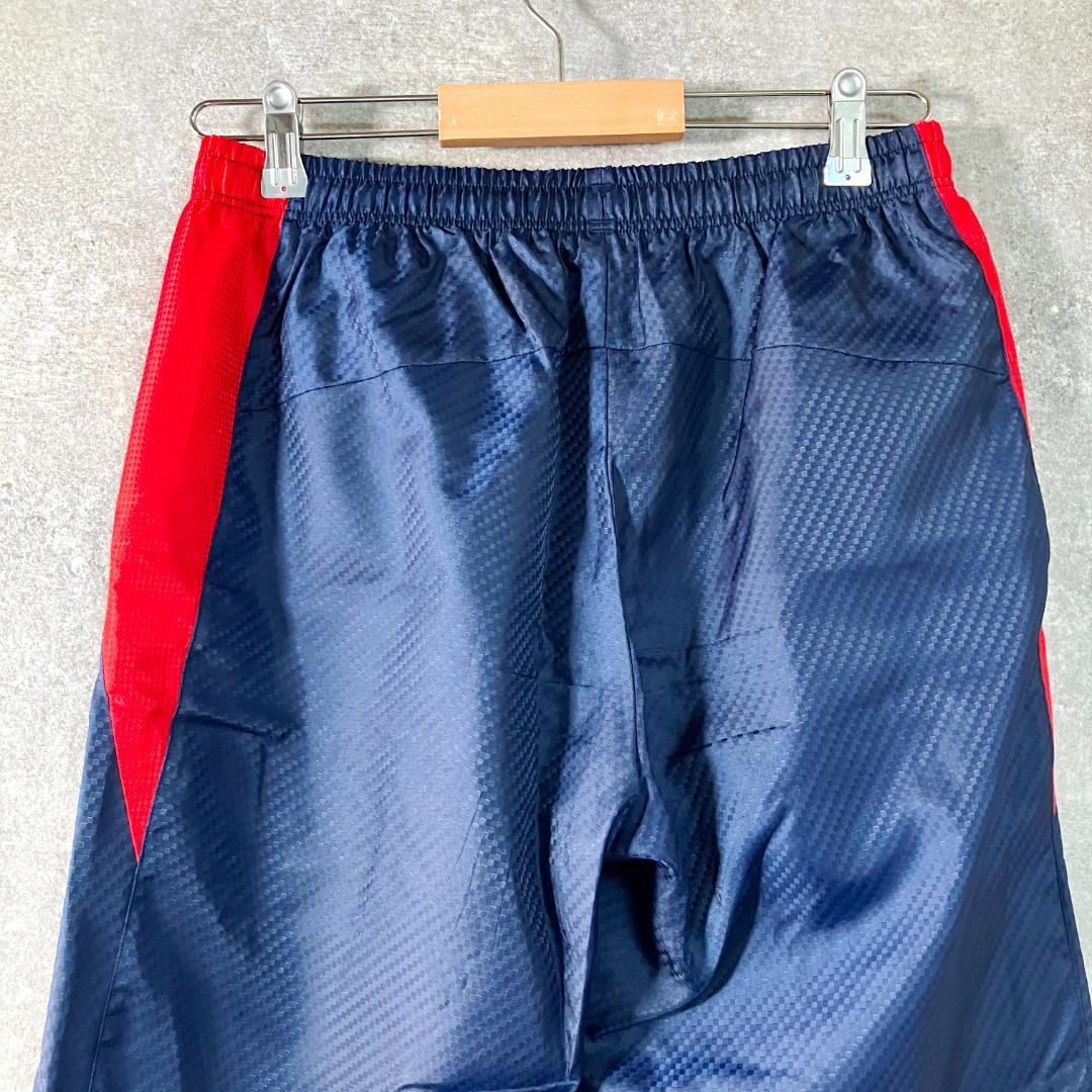 asics　トラックパンツ　ネイビー　フルレングス　フィットネス　スポーツ