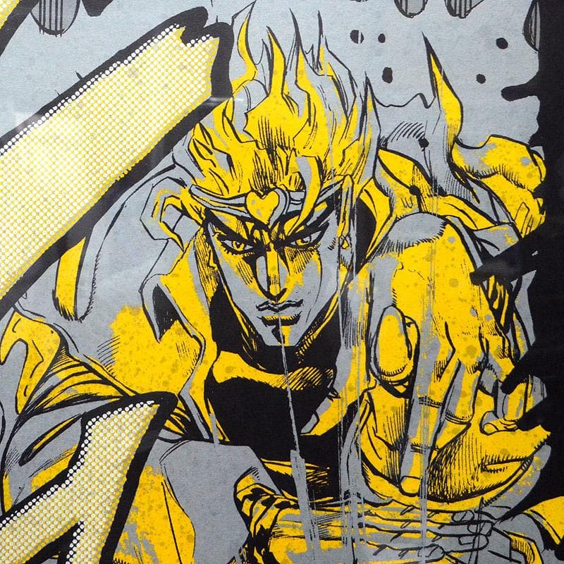 t*休様 大阪限定★ジョジョ展　ザ・ワールド　A1　ポスター　DIO　額付き