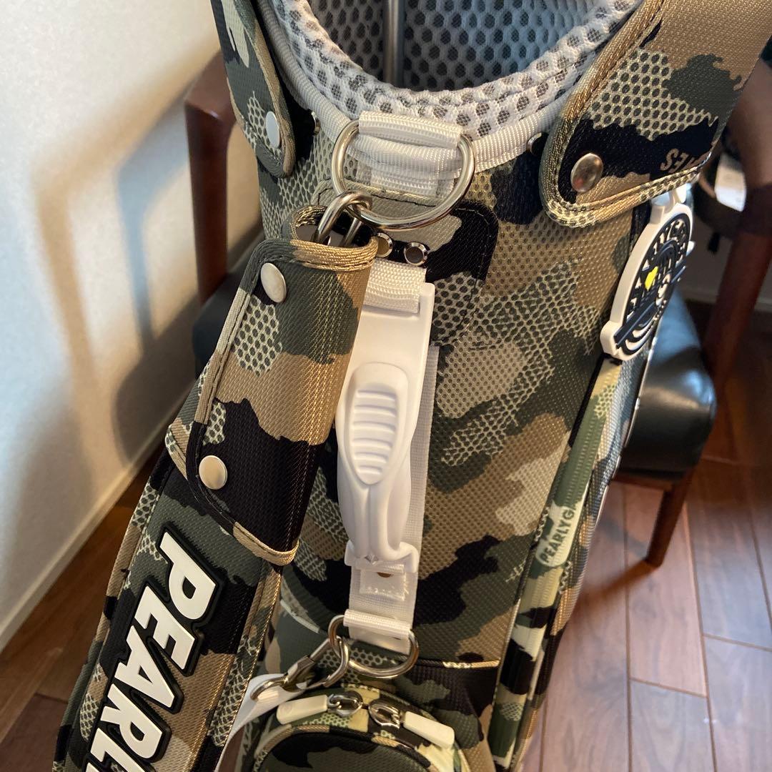 パーリーゲイツ　カモフラージュ柄ゴルフバッグ(ゴルフクラブ付き)