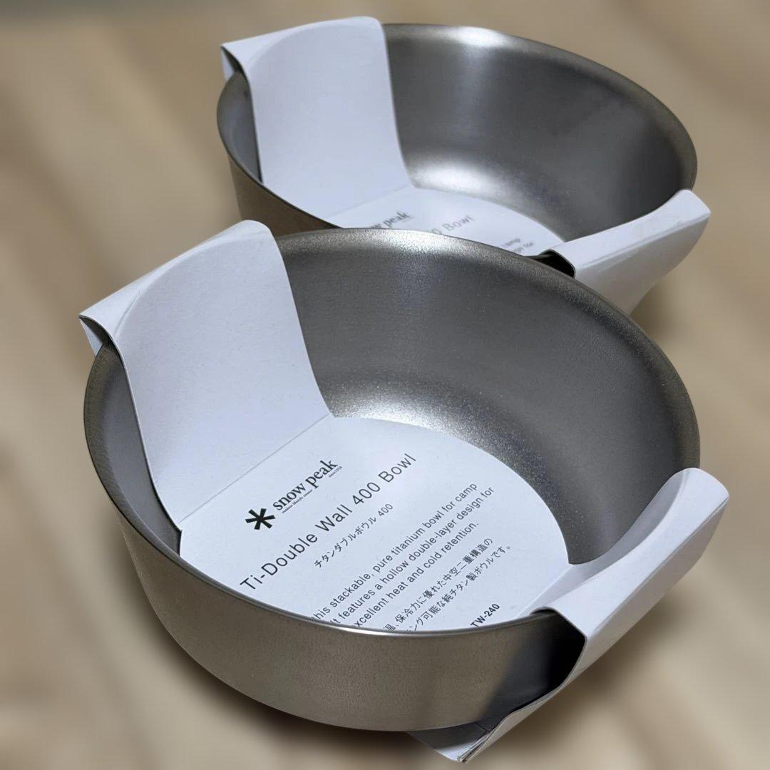  peak Ti-Double Wall 400 Bowl 2個セット