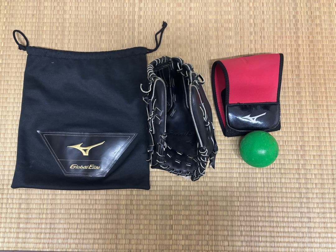 ミズノグローバルエリート グローブ 右投げ投手用 黒