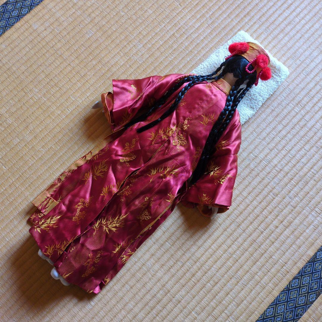 ✴アンティーク 「中国ペア人形」✴頭と手足は陶製・清朝時代の服装と髪型です✴