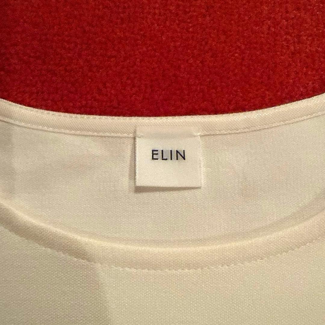 ELIN ホワイト フレアスリーブ トップス M