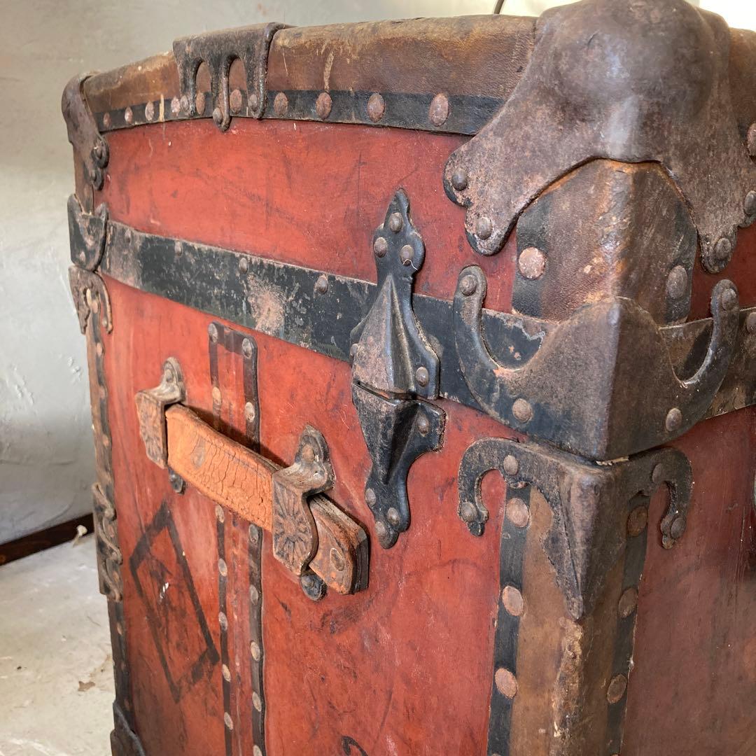 ⭐️稀少価値　レア物　アンティーク　ヴィンテージ　USトランク　スタッズ　アイアン