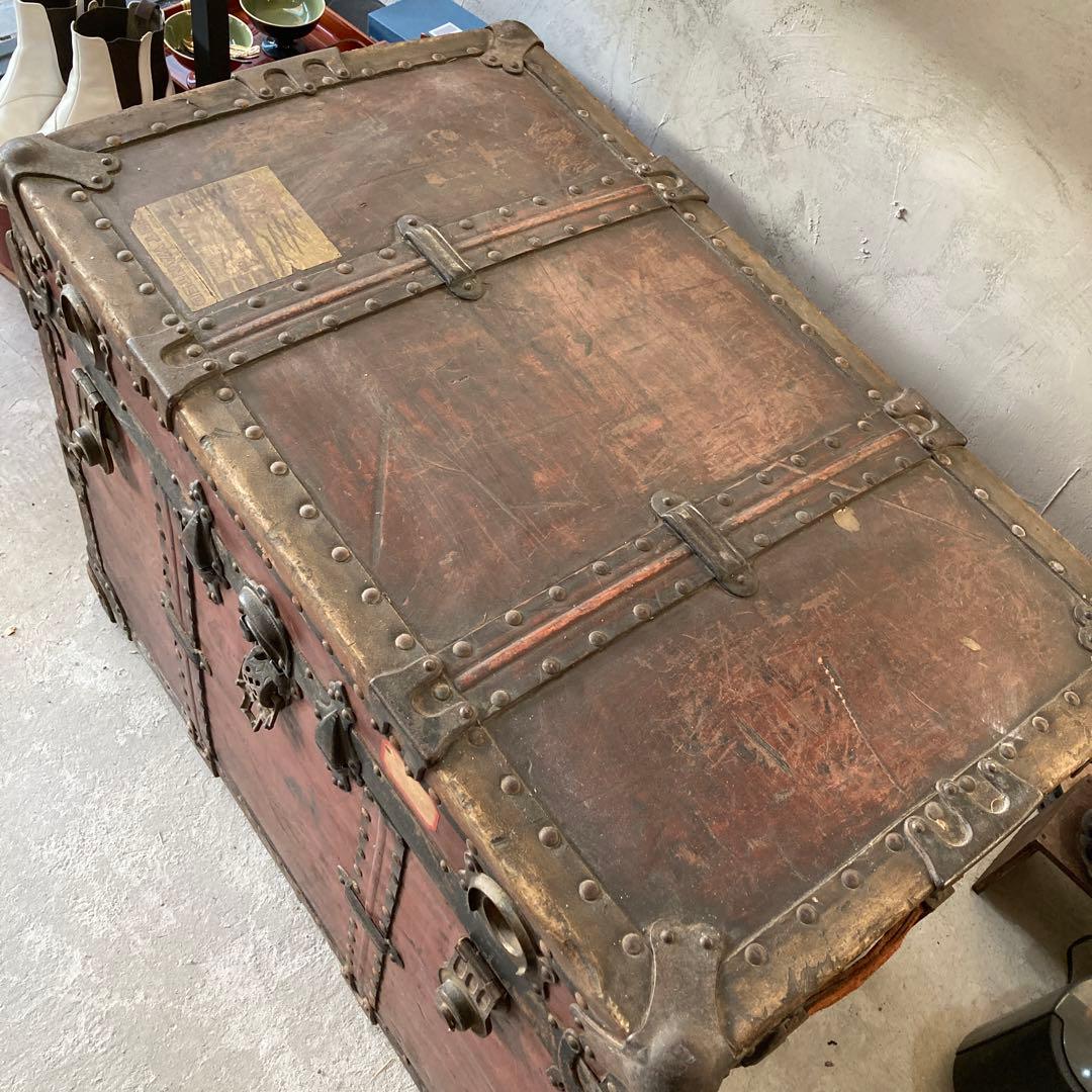 ⭐️稀少価値　レア物　アンティーク　ヴィンテージ　USトランク　スタッズ　アイアン