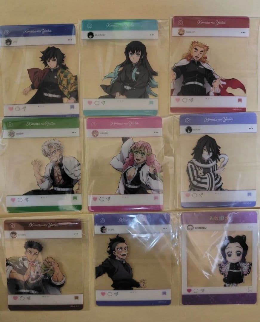 鬼滅の刃 SNS風クリアカード セット