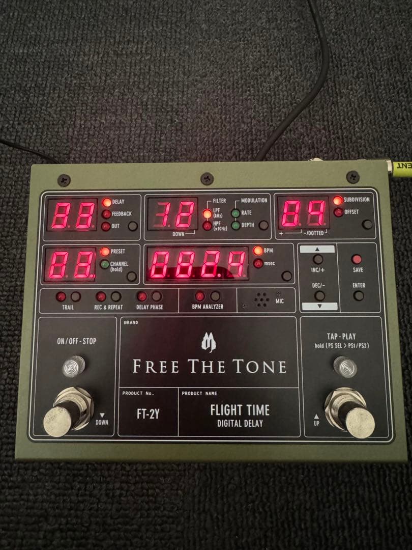 Free The Tone FT-2Y Flight Time デジタルディレイ