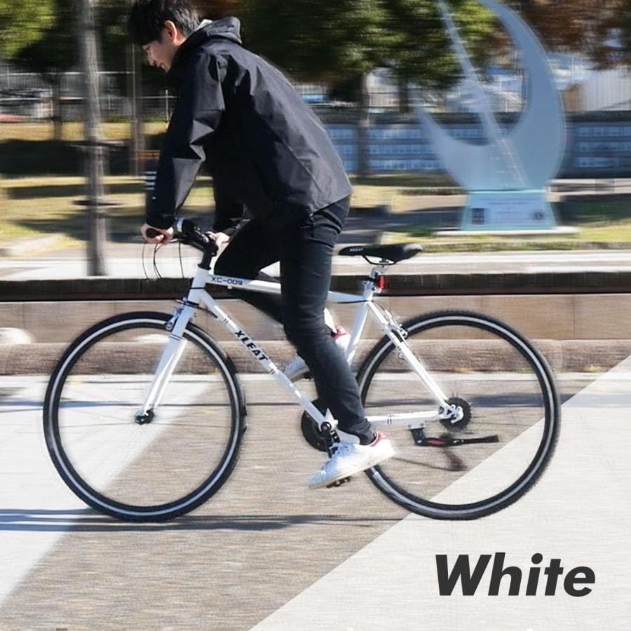クロスバイク 自転車 マウンテン ロード アウトドア ホワイト 1844