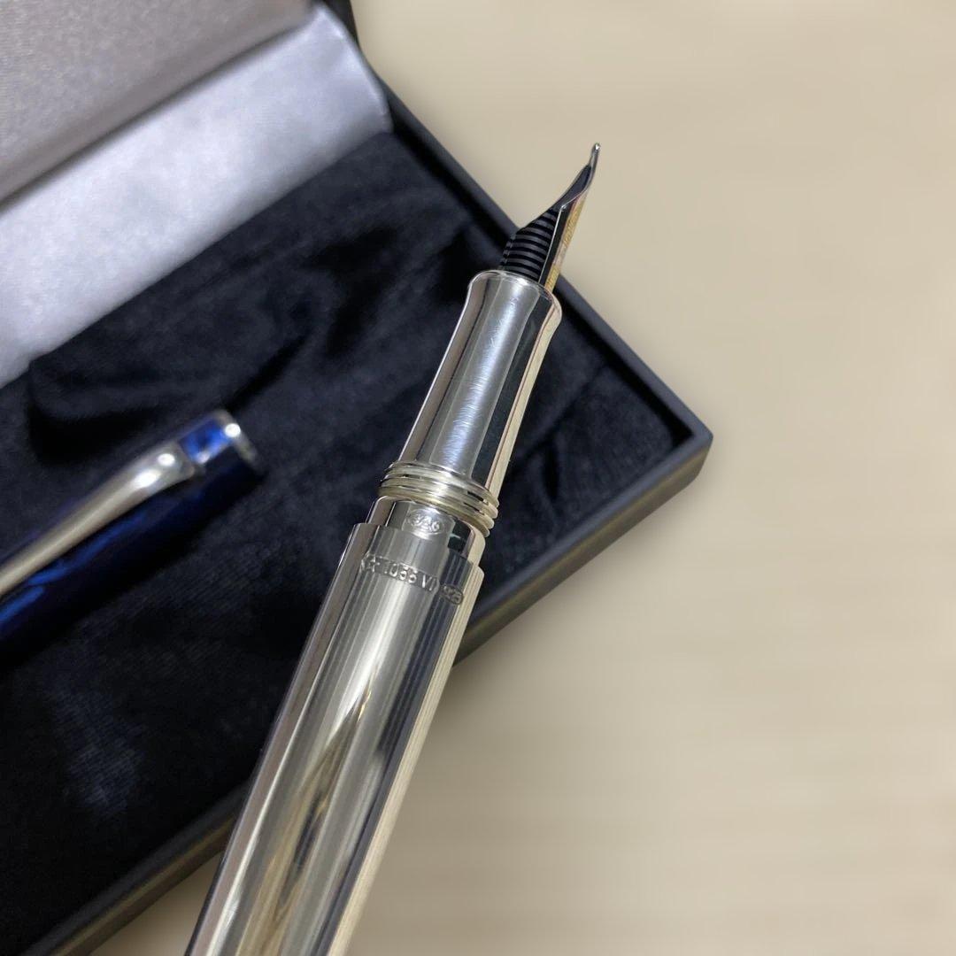 Montegrappaモンテグラッパ万年筆スターリングシルバーイタリア名門