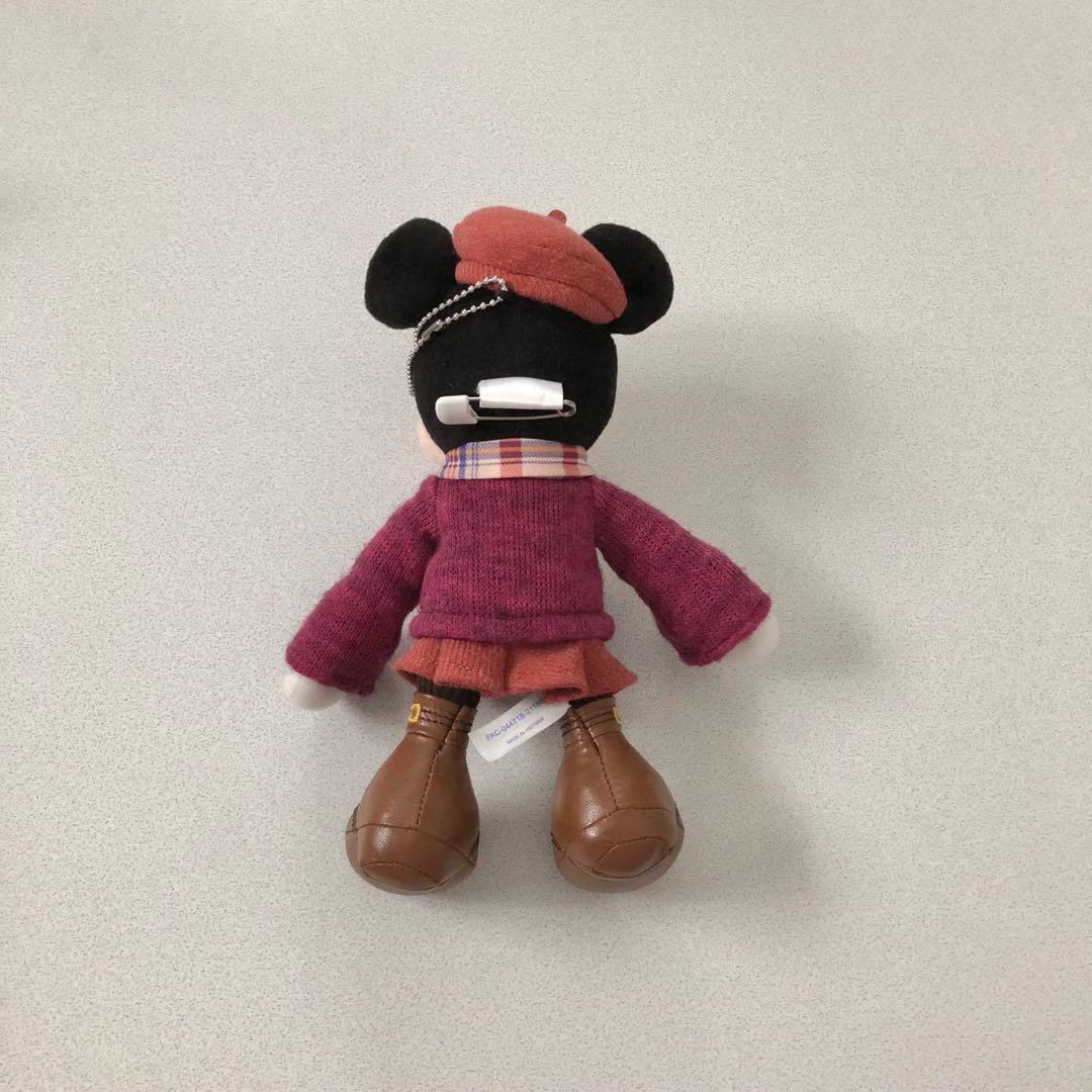 ディズニー ミニーのスタイルスタジオ 秋 オータム ぬいぐるみバッジ ミニー