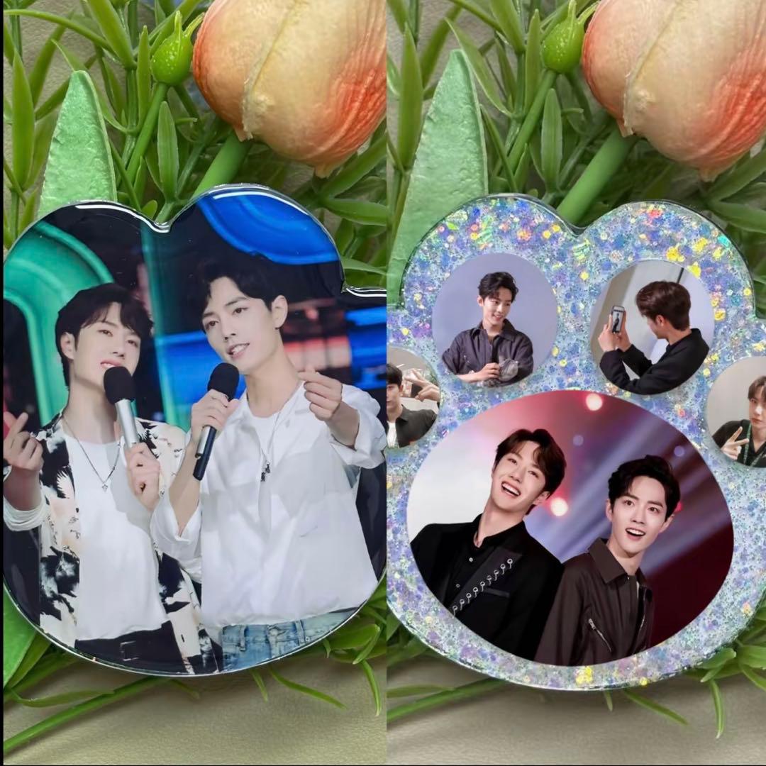 肖戦 王一博 可愛い　両面　レジン肉球コースター　7点セット❣️確認用❣️