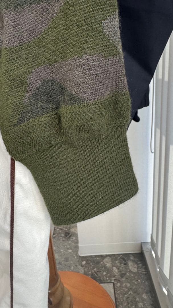 ブリーフィング　ゴルフ　ニット　Lサイズ　迷彩柄