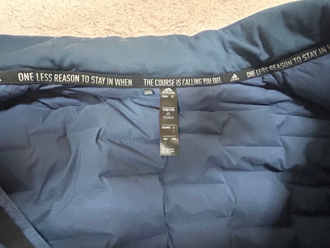 adidas ネイビー ゴルフ用ジャケット