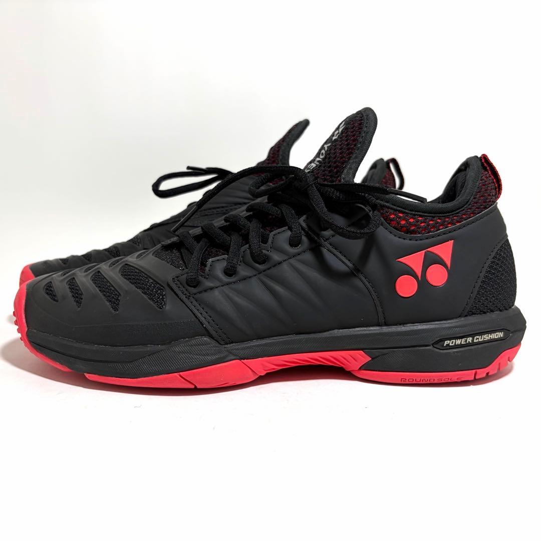 極美品☆YONEX フュージョンレブ3 テニスシューズ ブラック 27cm