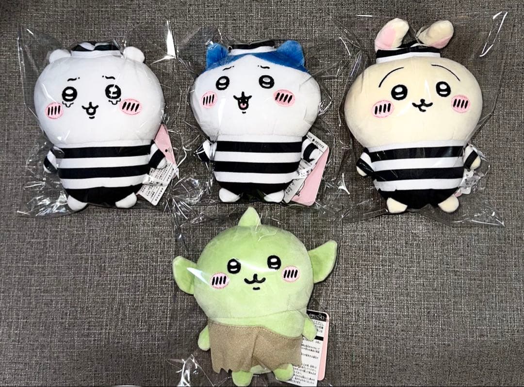 ちいかわ ぽてたまぬいぐるみ 囚人 ゴブリン ぬいぐるみ セット
