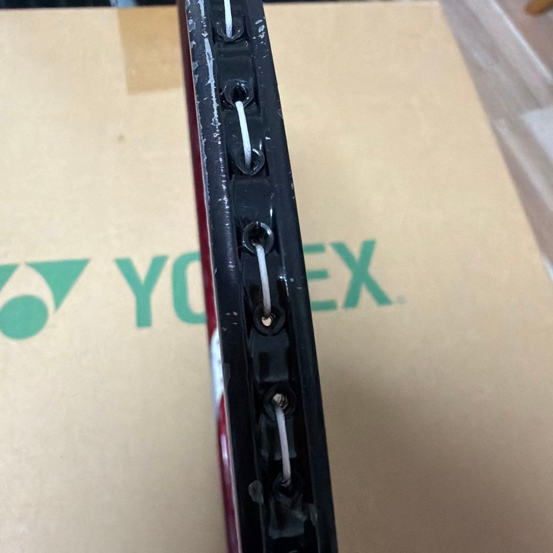 傷あり　YONEX Muscle Power 50 赤　バドミントンラケット