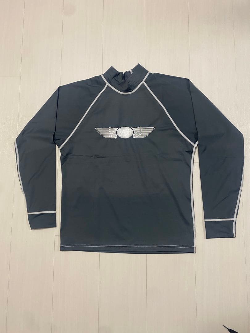 rash wet suit グレー XL 長袖 ラッシュガード 希少 レア