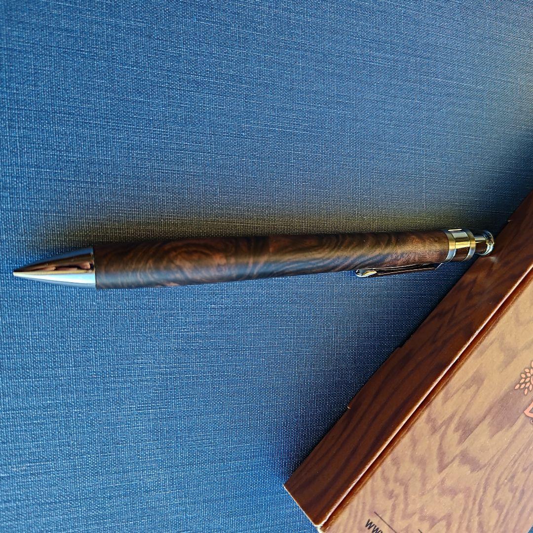 工房楔　黒檀こぶ杢　シャープペンシル　0.5mm