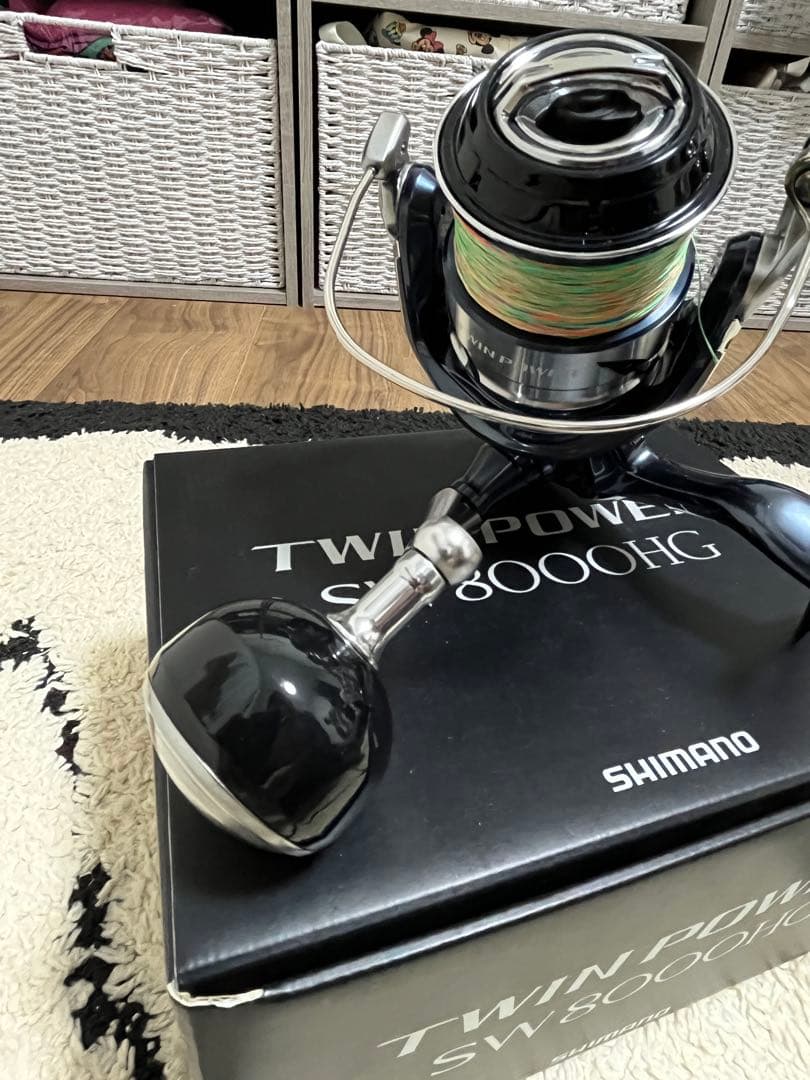 シマノ　ツインパワー　SW８０００HG + 3号ライン 21ツインパワー