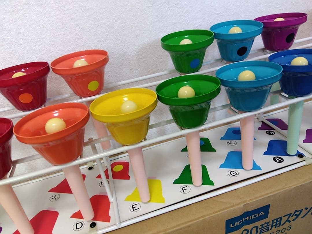 中古美品　UCHIDA ミュージックベル ハンドベル