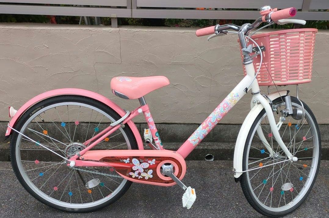【直接引渡し:愛知県】ブリヂストン　ジュニア向け自転車 エコパル22インチピンク