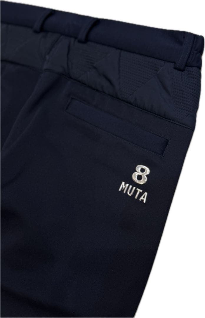 【新品】ムータマリン　ゴルフ　メンズ　暖パン　ネイビー　Lサイズ