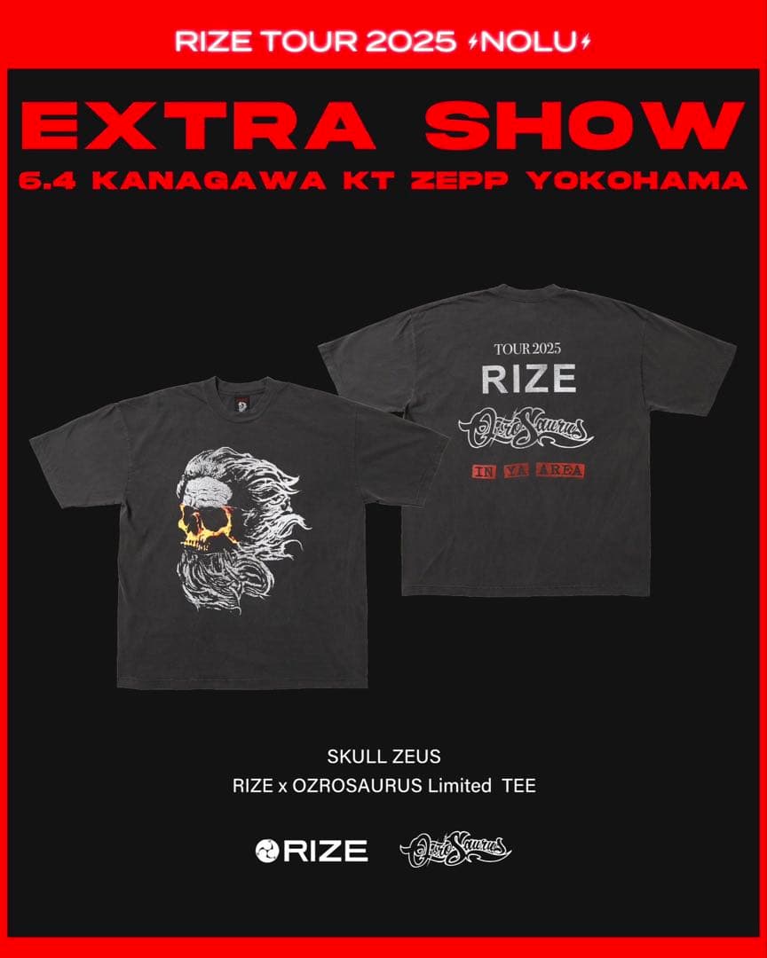RIZE LIVE TOUR 2025 Limited Tee Lサイズ