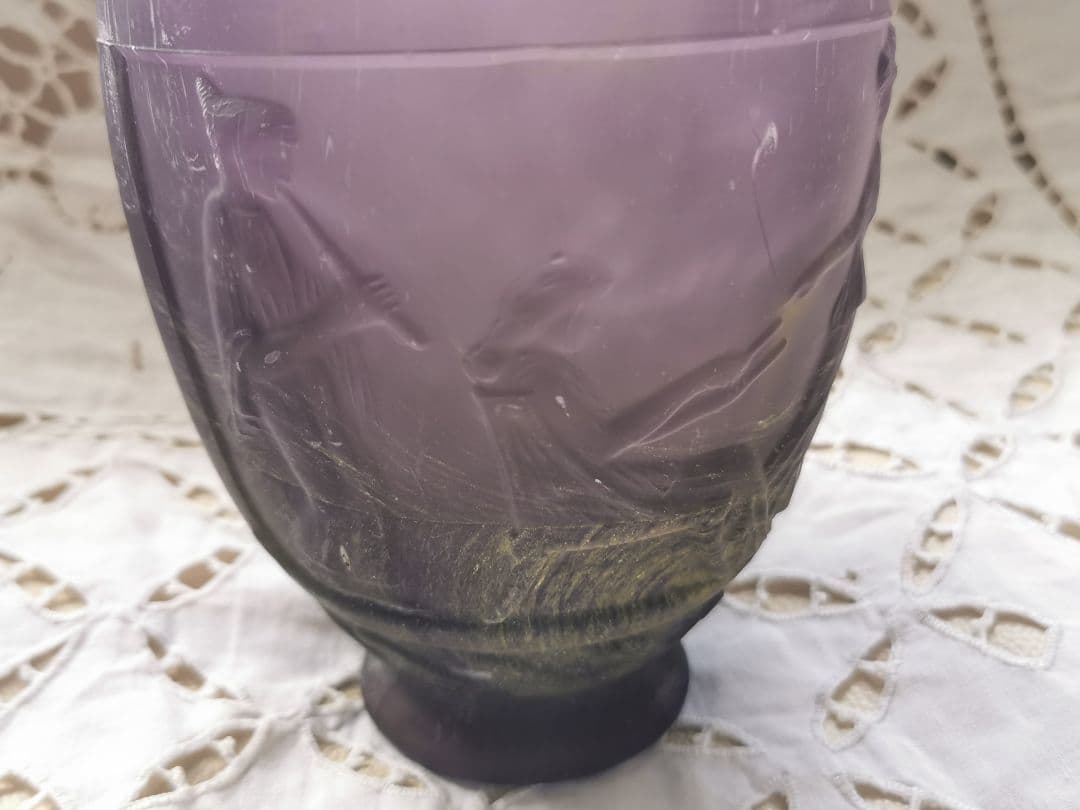 アンティーク ジョルジュドフール ギリシャ神話 女神 神殿 パート・ド・ヴェール