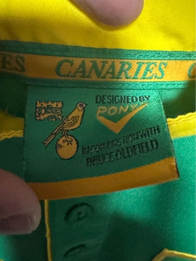 ノリッチ ノリッジ ユニフォーム 97-99 アウェイ PONY Lサイズ