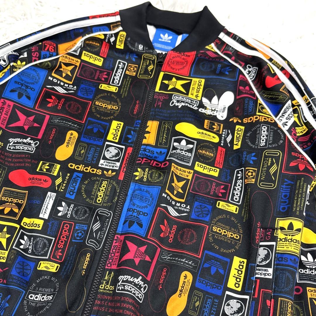 アディダス　限定AZ3991　マルチ柄トラックトップ　ジャージジャケット　XL
