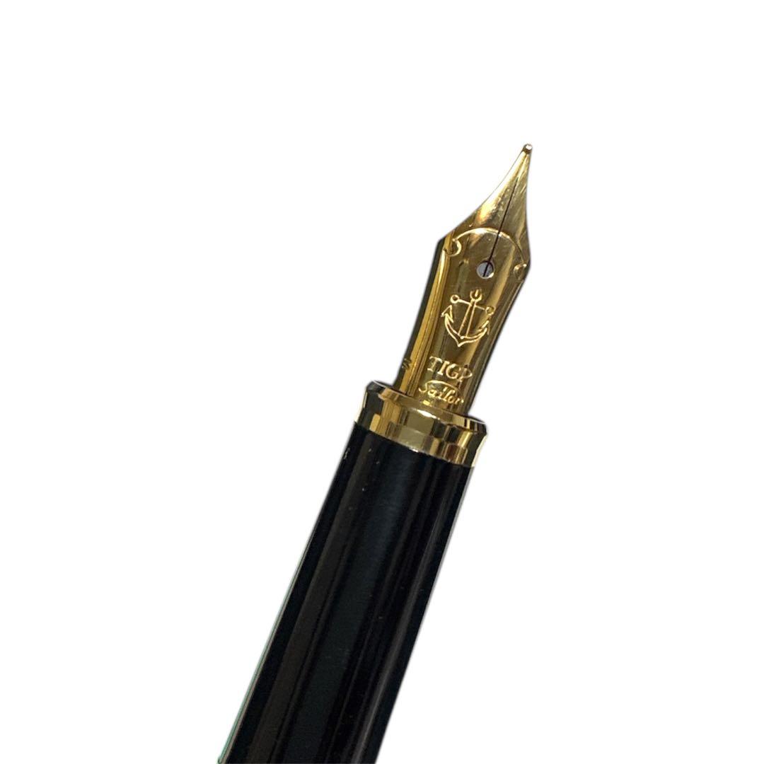未使用 セーラー 万年筆 黒 インクカートリッジ付き TIGP 筆記用具 ペン